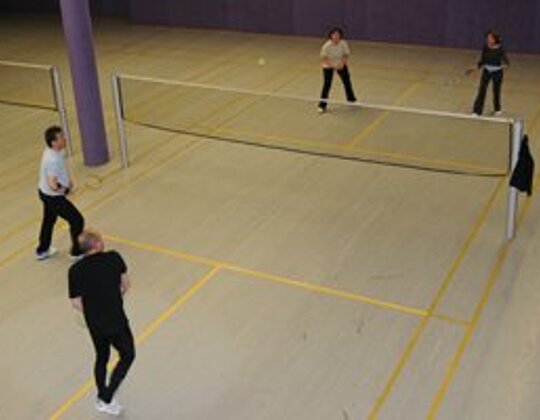 Badminton Spielfeld Tettnang